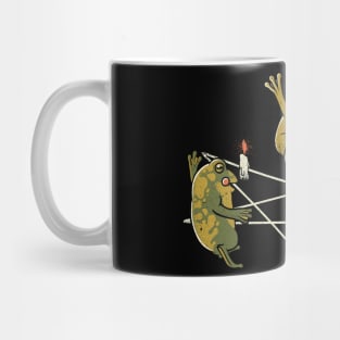 Dancing Frog Pentagram Witchcraft by Tobe Fonseca Mug